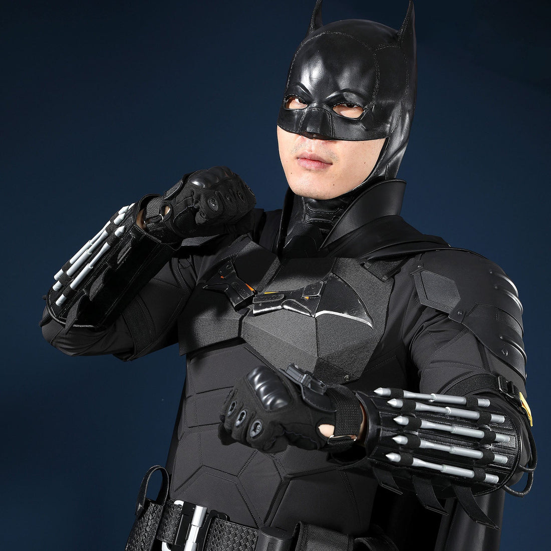 The Batman 2022 Bruce Wayne Cosplay Costumes Robert Pattinson Halloween Themed Party OutfitsThemed Carnival Party Outfit