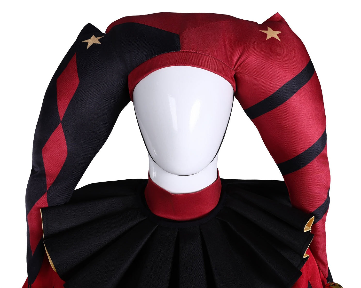 The Freak Circus Pierrot Harlequin Jester Cosplay Costumes Halloween Clown Carnival Party Outfit