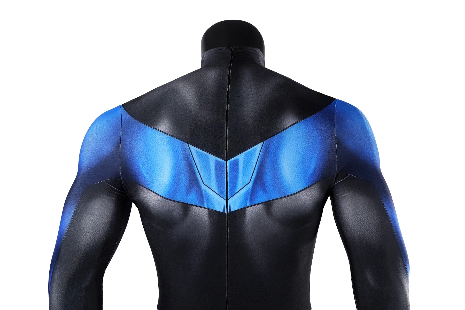 Nightwing Blue Battle Suit Jumpsuit Eye Mask Cosplay Costumes