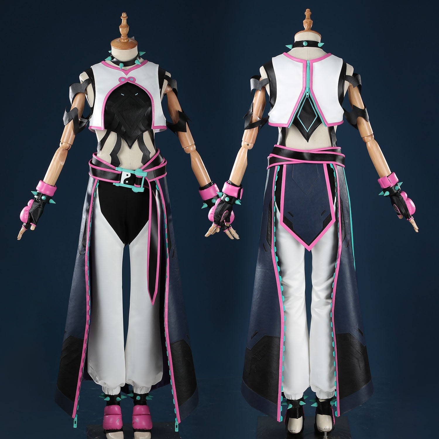 Overwatch 2 X Street Fighter 6 Juri Kiriko Cosplay CostumesThemed Carnival Party Outfit