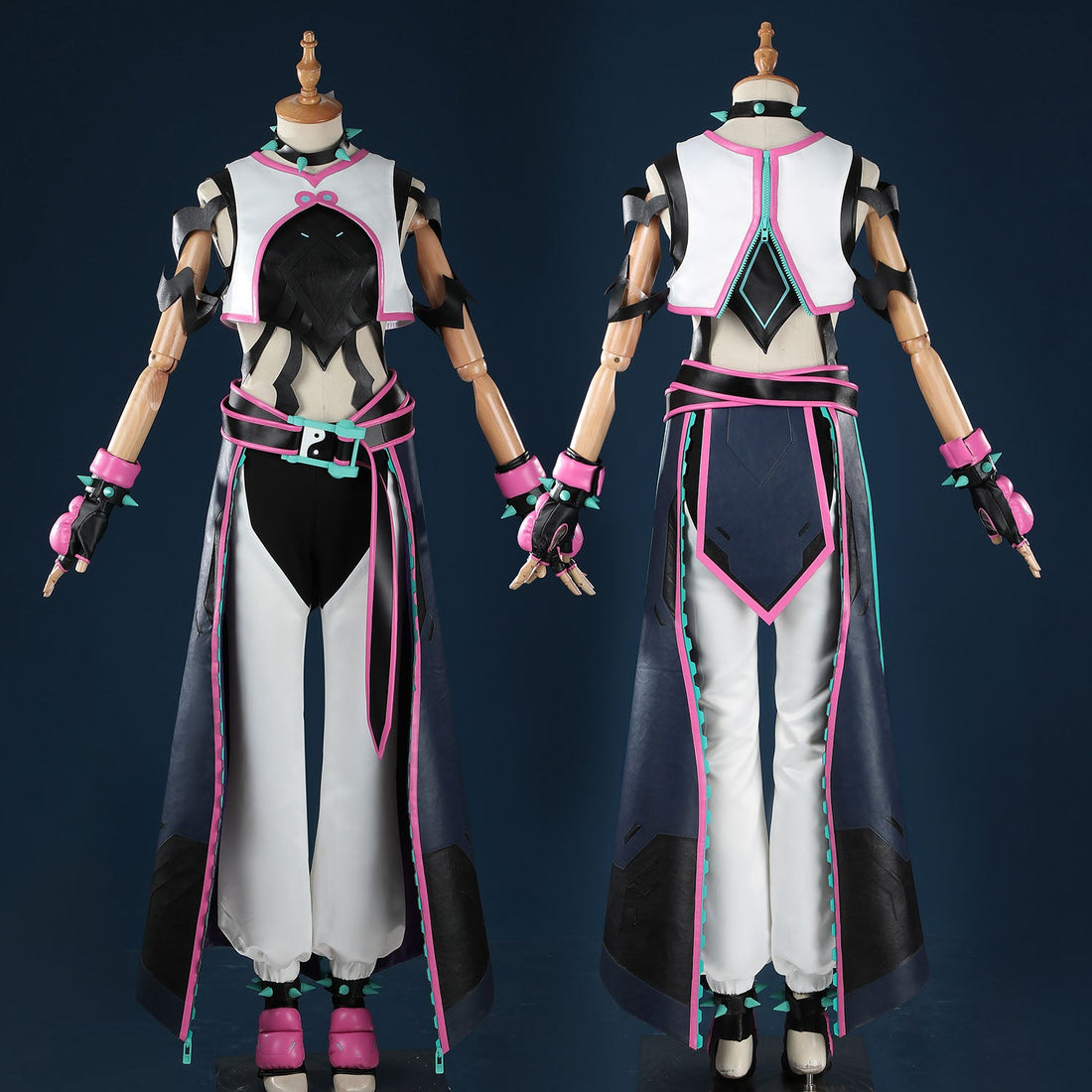 Overwatch 2 X Street Fighter 6 Juri Kiriko Cosplay CostumesThemed Carnival Party Outfit