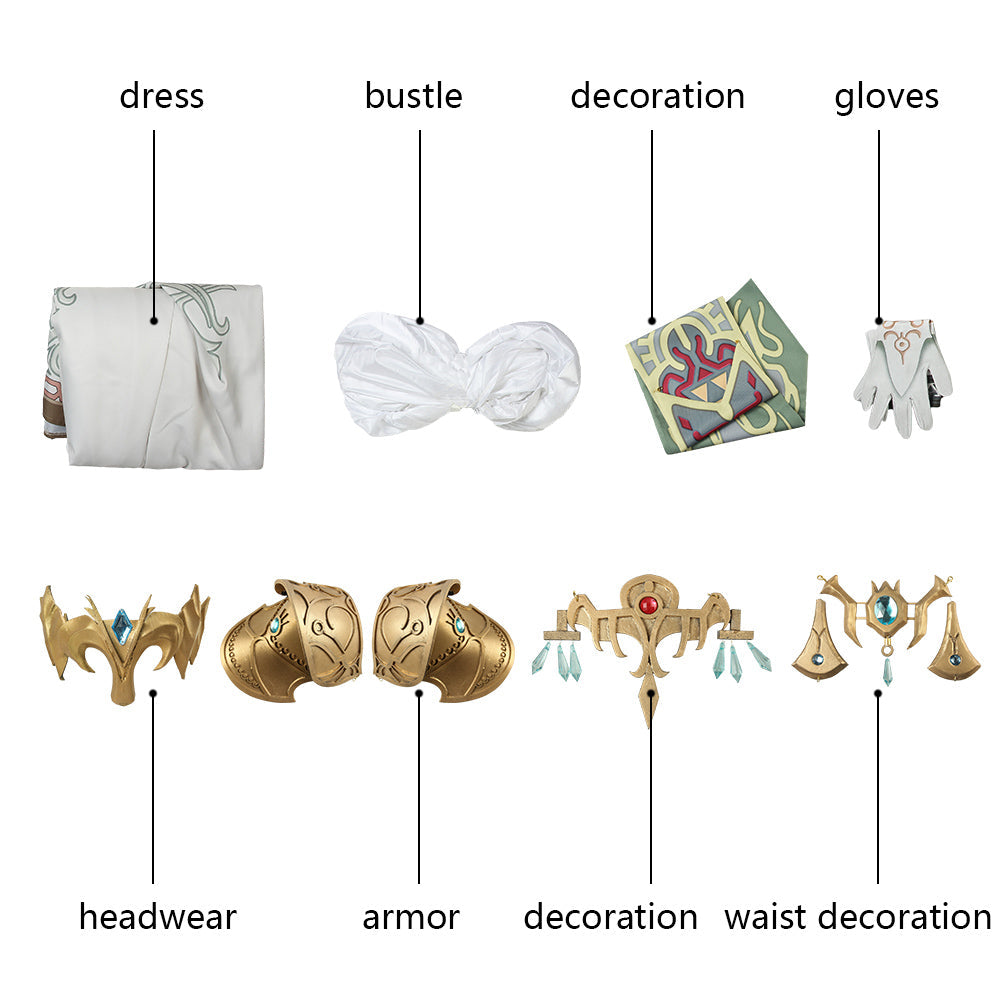 The Legend of Zelda Twilight Princess Princess Zelda Cosplay CostumesThemed Carnival Party Outfit