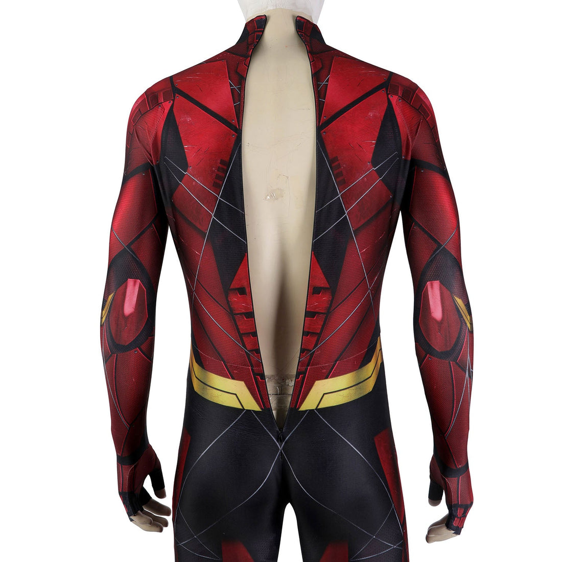 Justice League Barry Allen The Flash Male Jumpsuit with Mask Cosplay Costumes
