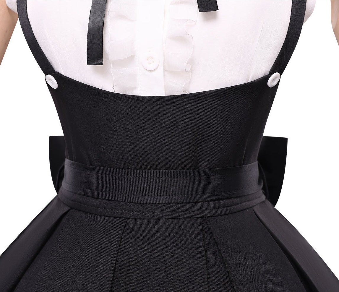 Project Songstress Live Streaming Show Cosplay Costumes HIgh School Gothic Girl Uniform Outfit
