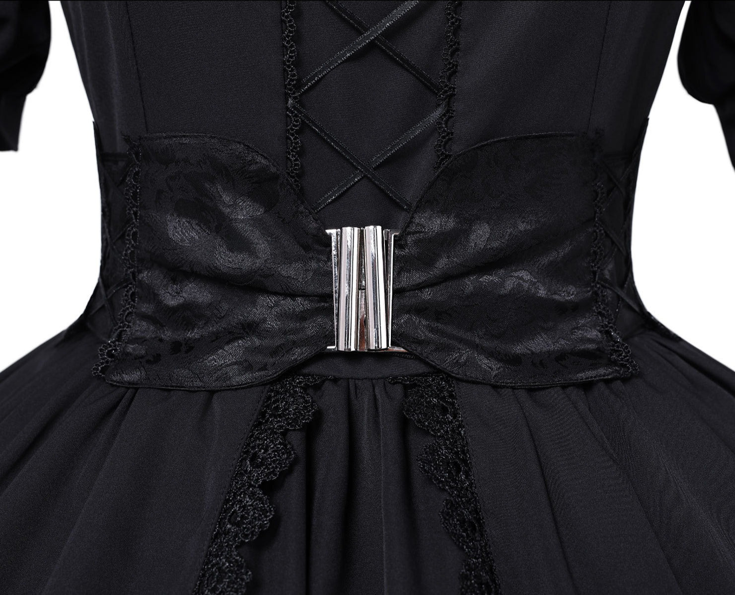 Identity V Gardener Emma Woods Black White Waltz Cosplay Costumes Lolita Dress Halloween Party Outfit