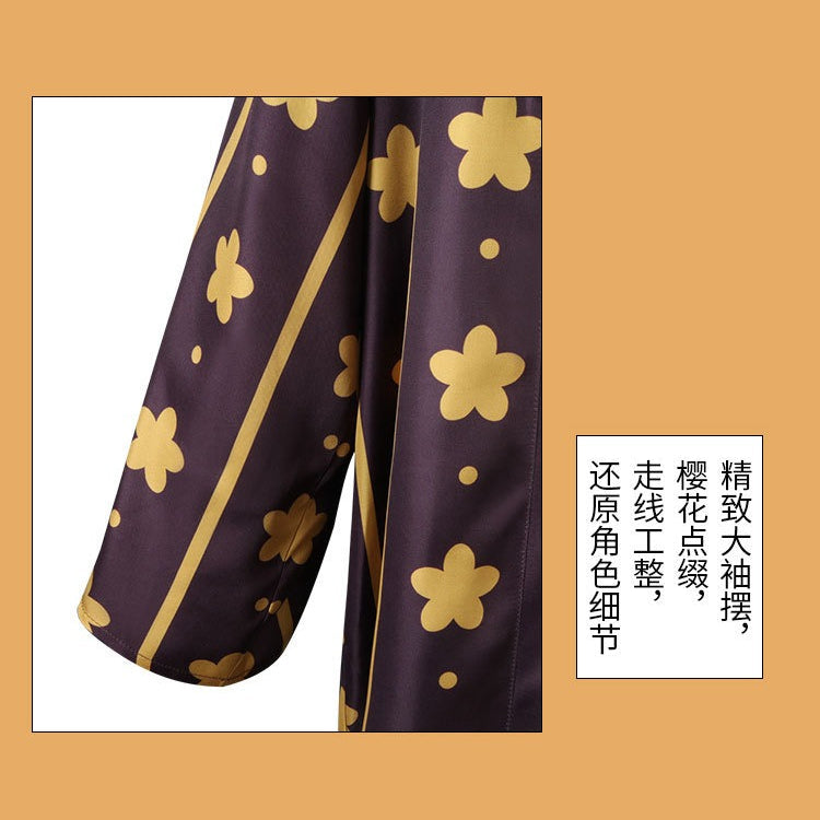 Anime Navigation Trafalgar D. Water Law Kimono One Piece Cosplay Costumes