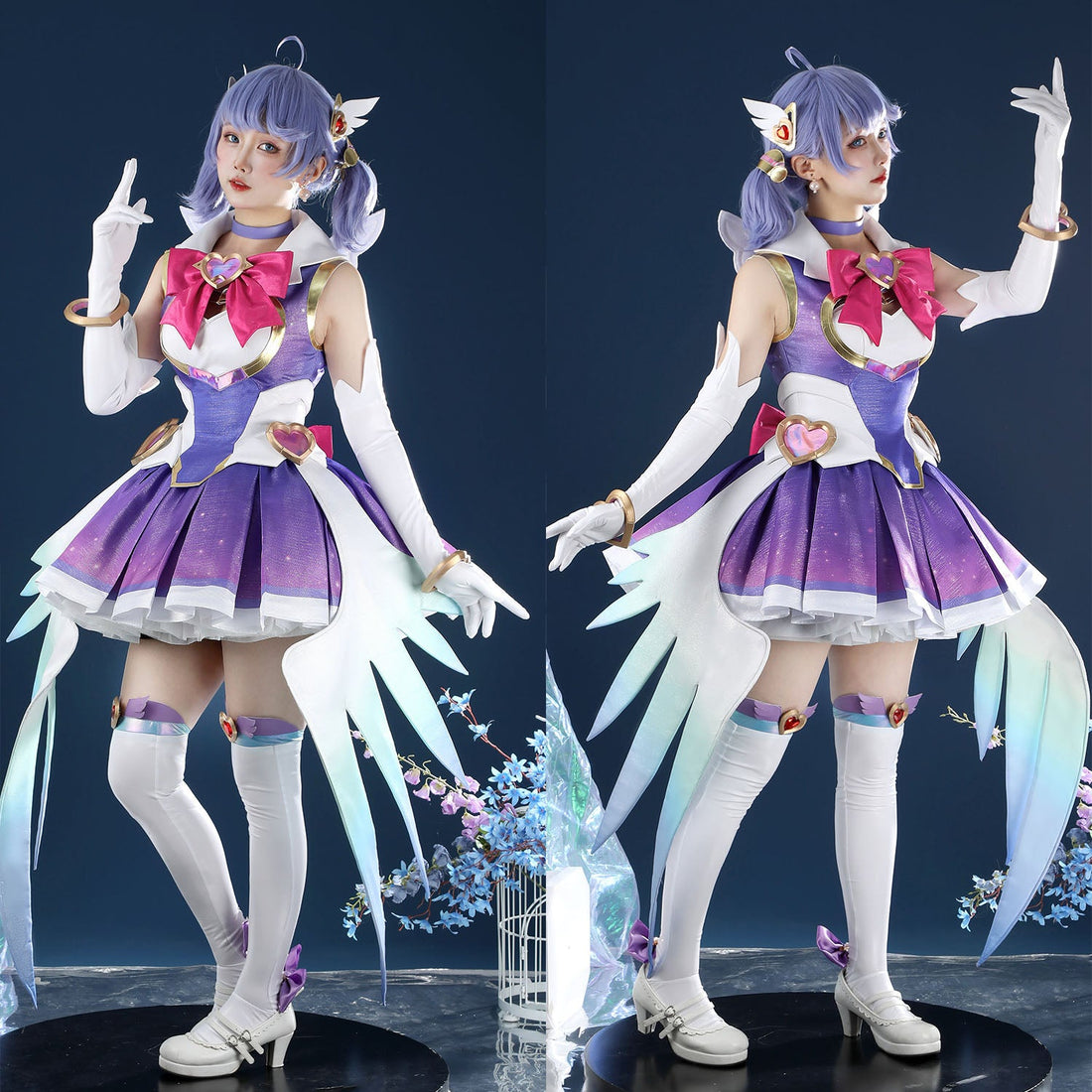 Overwatch 2 Magical Girl Kiriko Dress Full Set Cosplay CostumesThemed Carnival Party Outfit