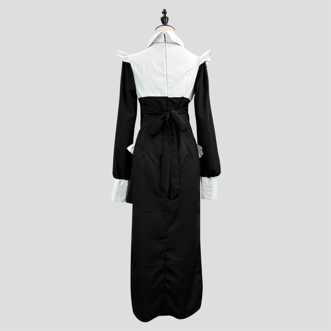 Women's Dark Nun Nurse Cosplay Costume Halloween Long Robe Slim Dress Party Outfit
