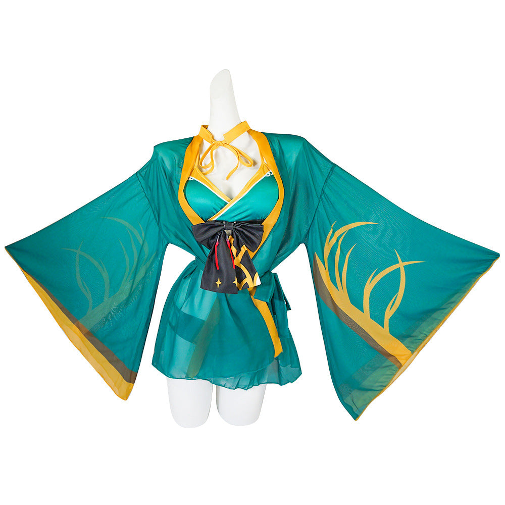 Genshin Impact Gorou Miss Hina Swimsuit Full Set Cosplay Costumes