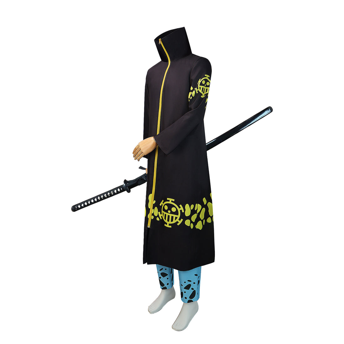 Navigation Trafalgar D. Water Law Cosplay Costume - One Piece Halloween Carnival Outfit with Hat