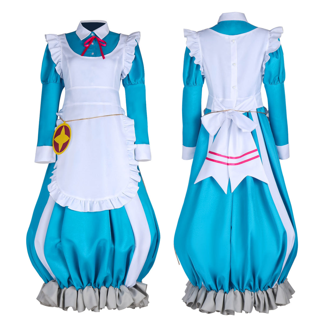Gushing Over Magical Girls Nero Alice Lolita Maid Cosplay Costume Anime Outfit