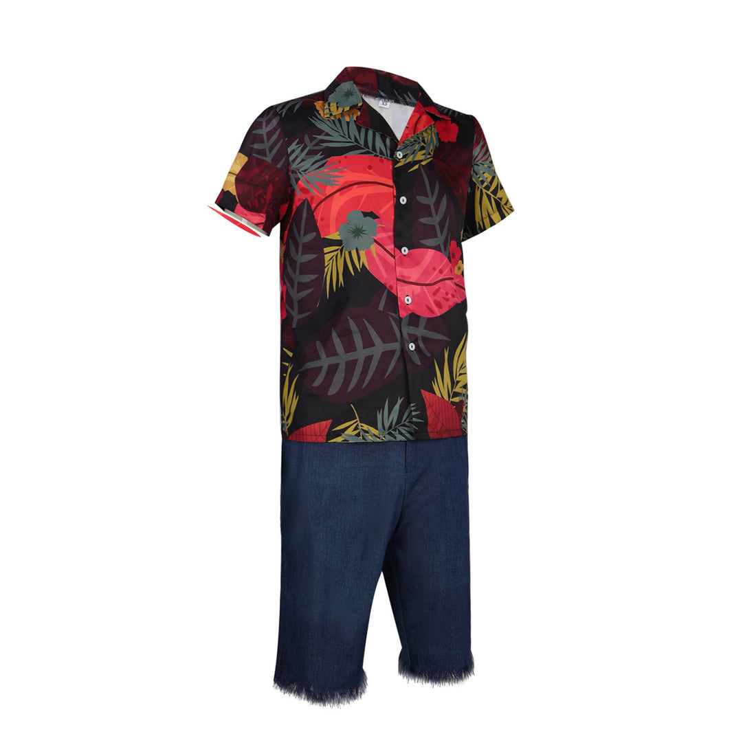 Navigation Live Action Monkey D. Luffy Cosplay Costume Hawaiian Beach One Piece Shirt