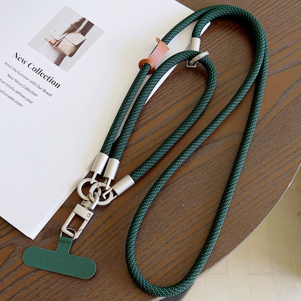 Multicolor Crossbody and Wrist Phone Strap with Tabs – Hand Woven 3-IN-1 Wristlet & Hand Lanyard