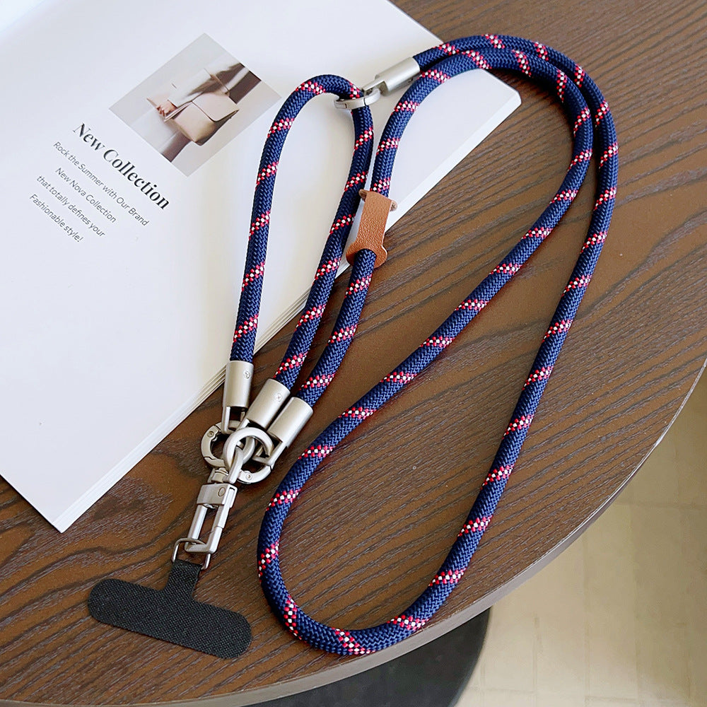 Multicolor Crossbody and Wrist Phone Strap with Tabs – Hand Woven 3-IN-1 Wristlet & Hand Lanyard