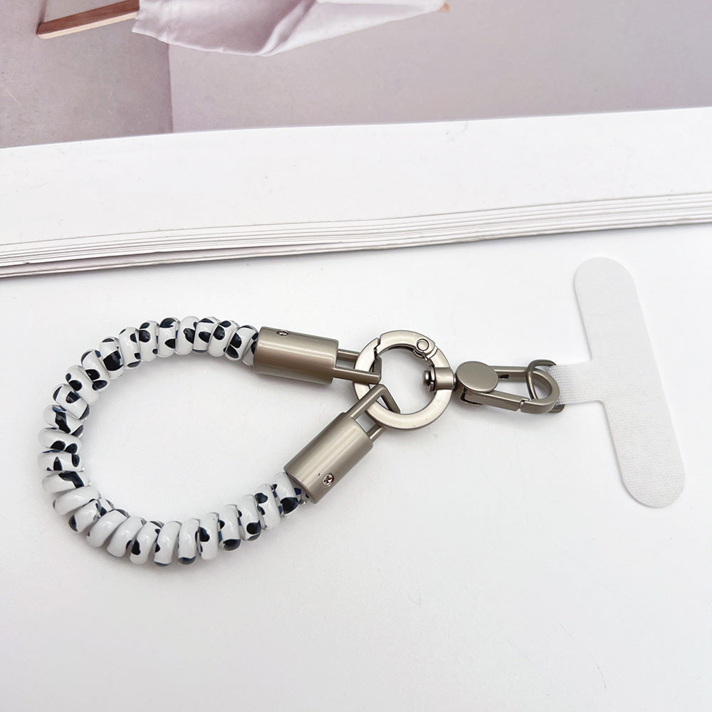 TPU Phone Cord Wrist Phone Strap with Tether Tabs – Elasticity Short Wristlet & Hand Lanyard