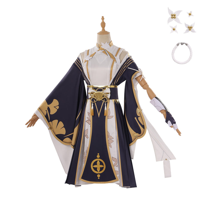 Zenless Zone Zero Hoshimi Miyabi Dignified Blossom Skin Cosplay Costumes Themed Carnival Outfit