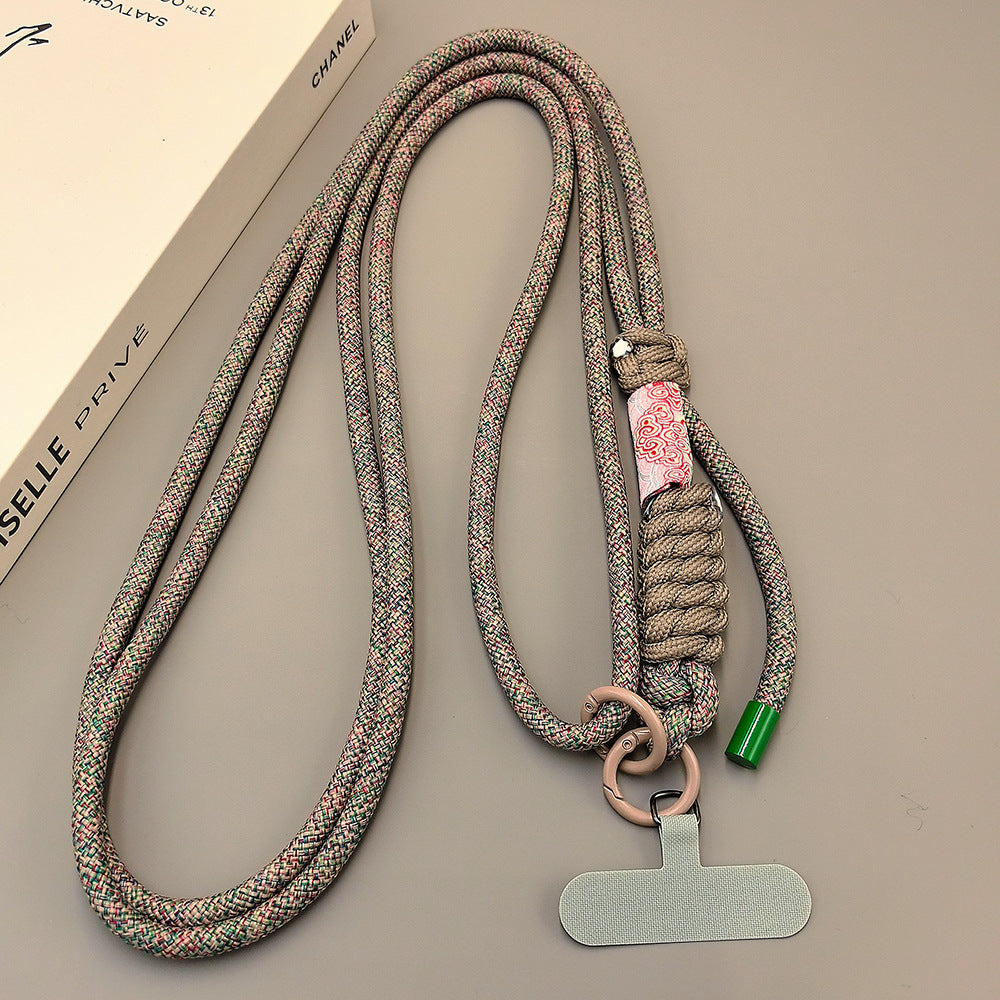 Multicolor Adjustable Crossbody Neck Phone Lanyard Long Strap with Tether Tabs Phone Charm
