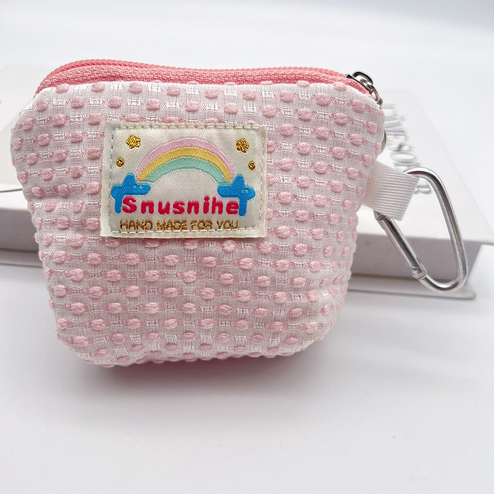 Mini Coin Purse Headphone Bag with Carabiner – Multifunctional Portable Bag Phone Accessory