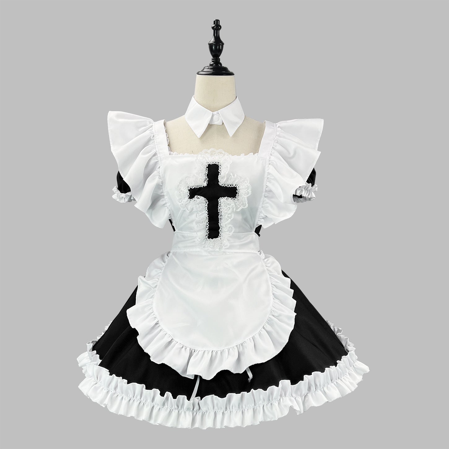 Classic Short Sleeve Lolita Dress Cute Japanese Maid Cosplay