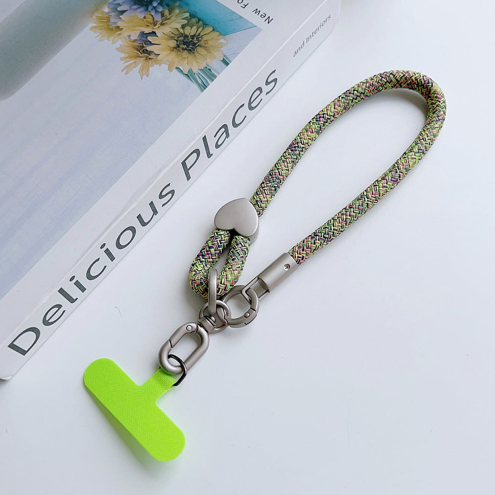 Heart Clasp Rotatable Wrist Phone Strap with Tether Tabs – Thick Wristlet & Hand Lanyard