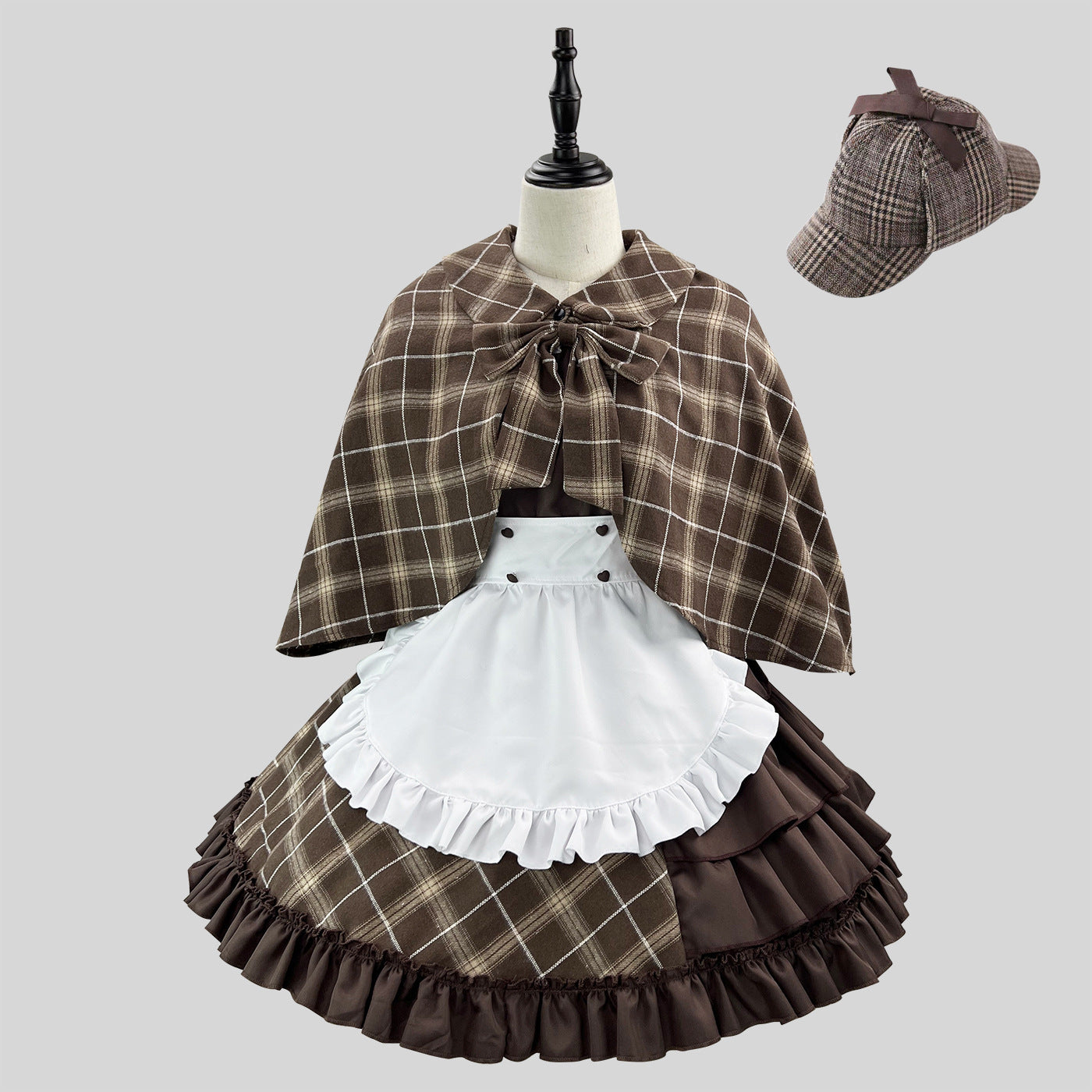 Detective Song Maid Outfit Cosplay Streamers Plus-Size Costume