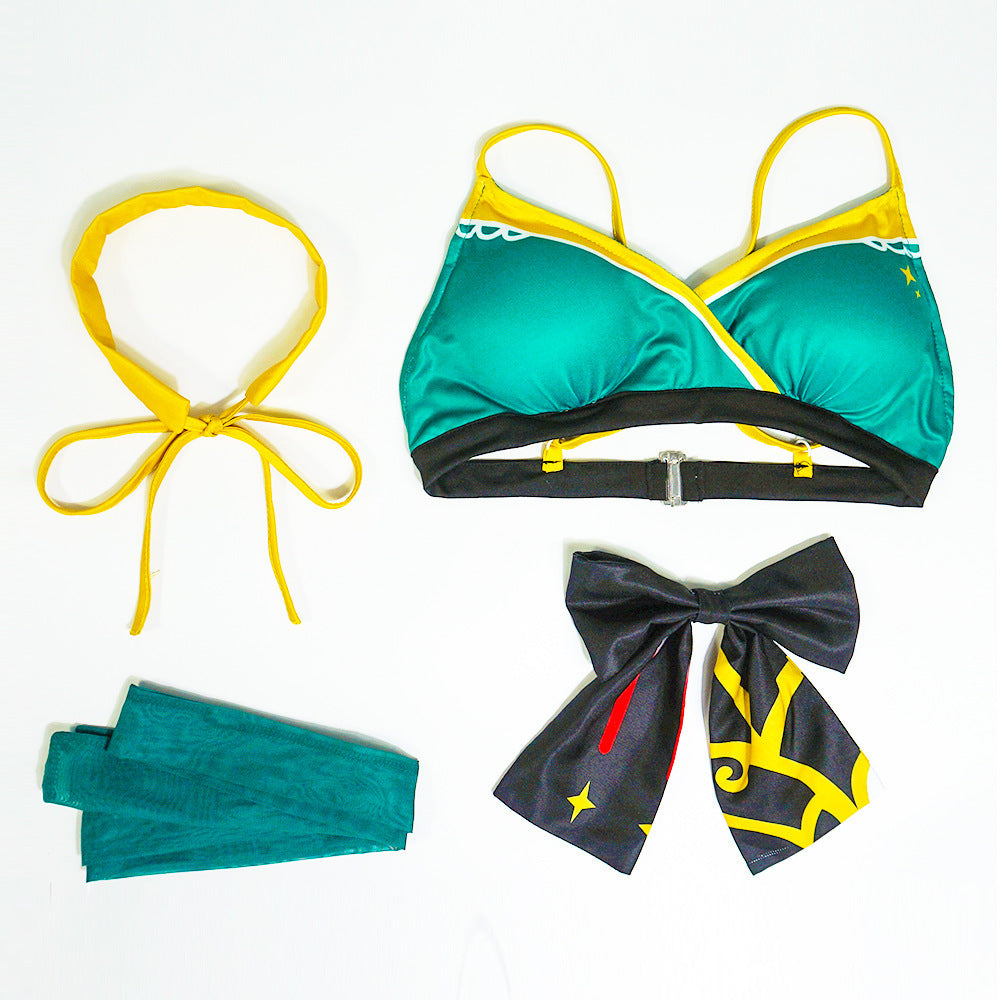 Genshin Impact Gorou Miss Hina Swimsuit Full Set Cosplay Costumes