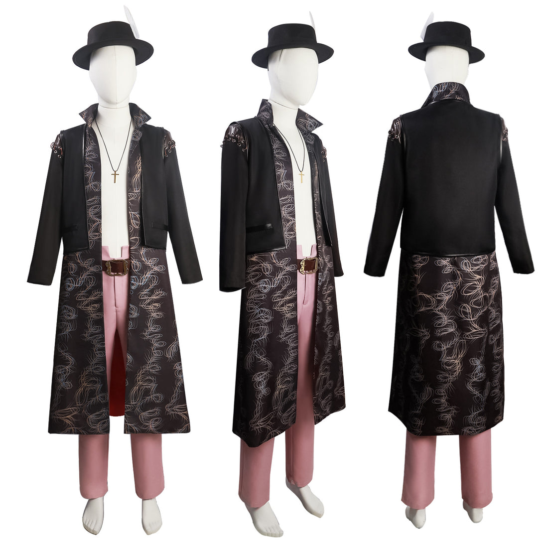 Navigation Dracule Mihawk Cosplay Costume - Hawk Eye Mihawk One Piece Outfit with Hat