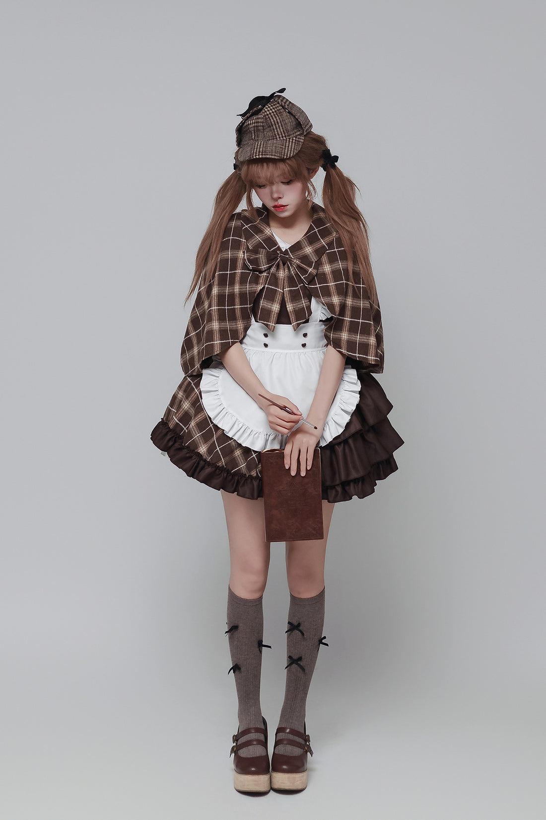 Detective Song Maid Outfit Cosplay Streamers Plus-Size Costume