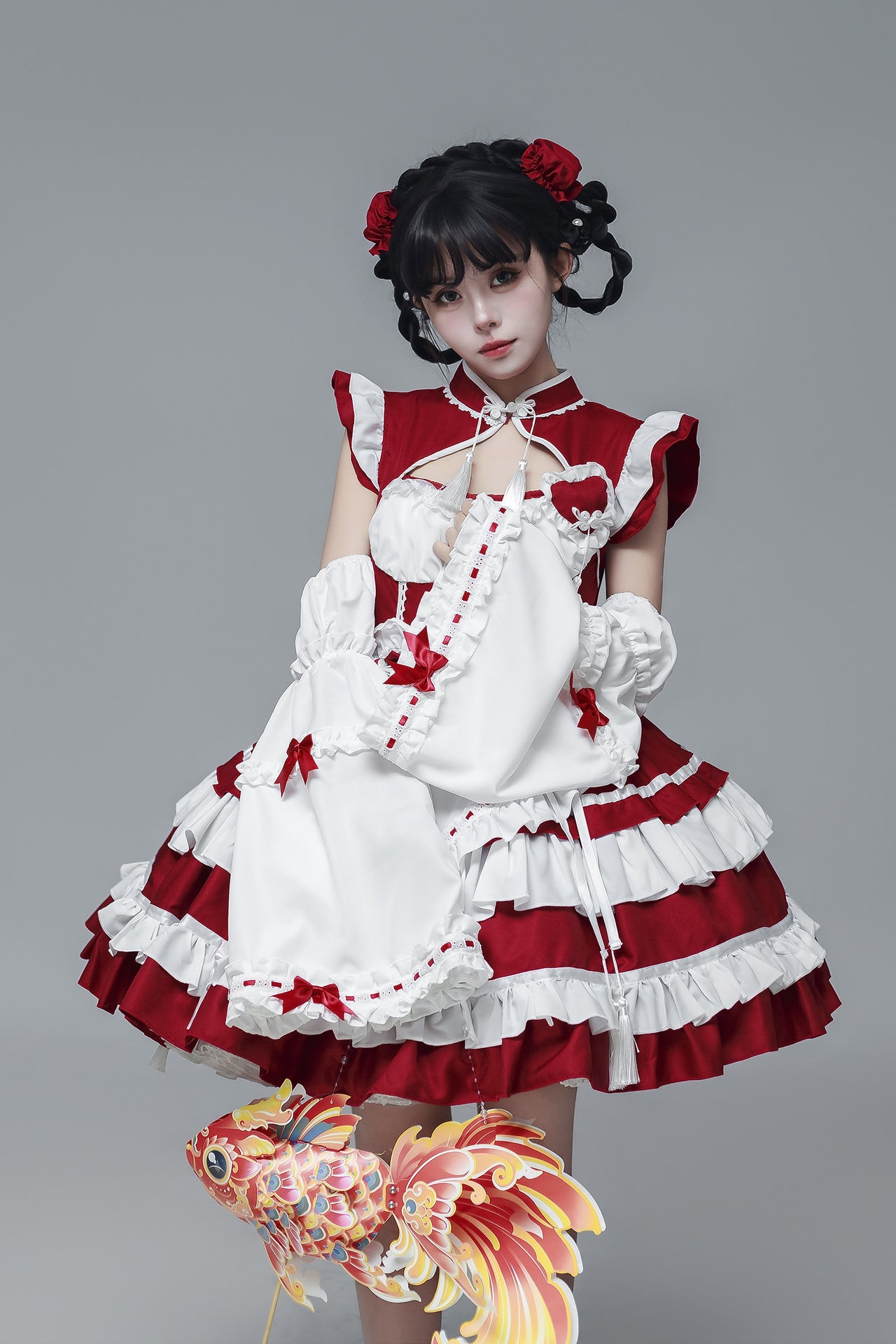 Chinese Maid Outfit New Style Qipao Lolita Cosplay Dress