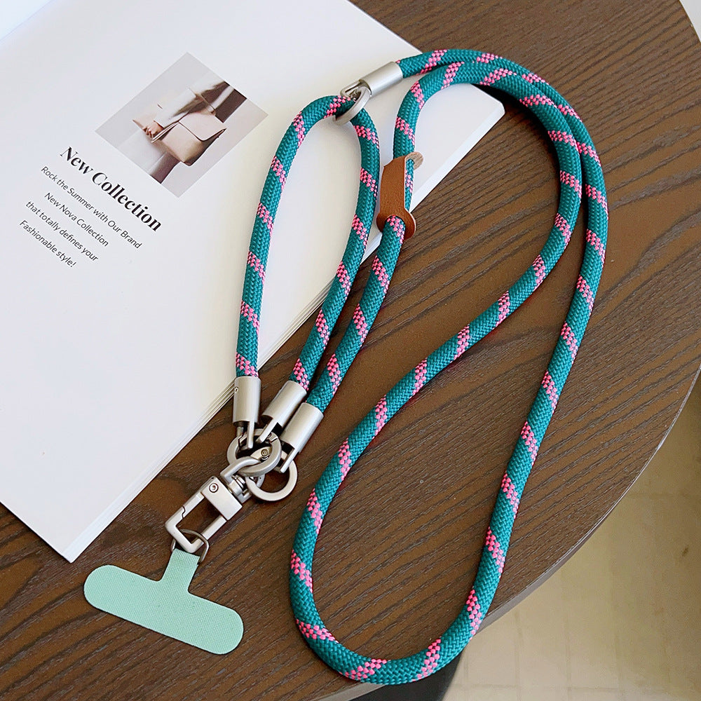 Multicolor Crossbody and Wrist Phone Strap with Tabs – Hand Woven 3-IN-1 Wristlet & Hand Lanyard