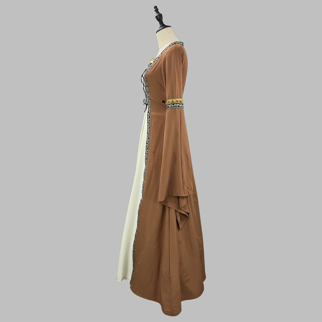 Women's Victorian Court Dress - Long Flare Sleeve Halloween Retro Masquerade Cosplay Costume