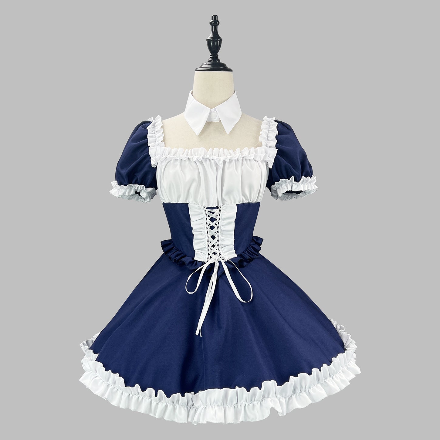 Classic Short Sleeve Lolita Dress Cute Japanese Maid Cosplay