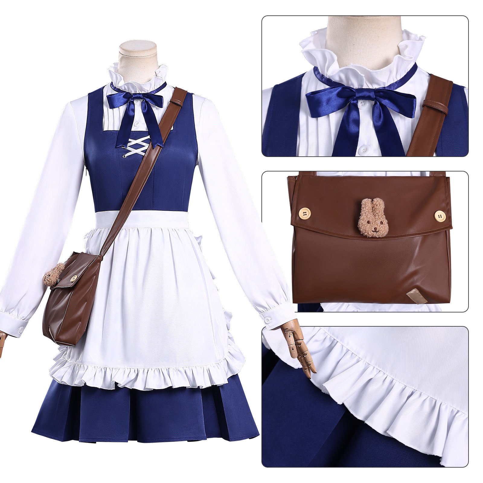 Arknights Wakaba Mutsumi X Mujica Mortis Maid Outfit Cosplay Costumes