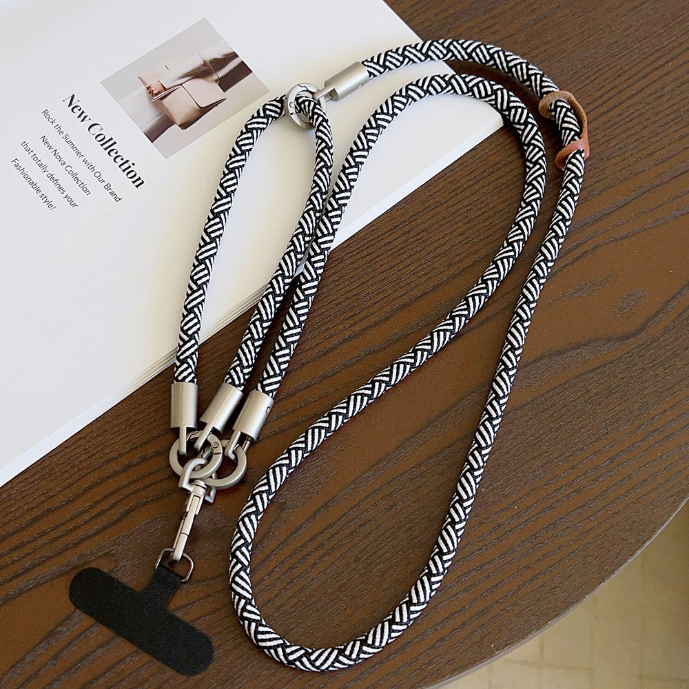Multicolor Crossbody and Wrist Phone Strap with Tabs – Hand Woven 3-IN-1 Wristlet & Hand Lanyard