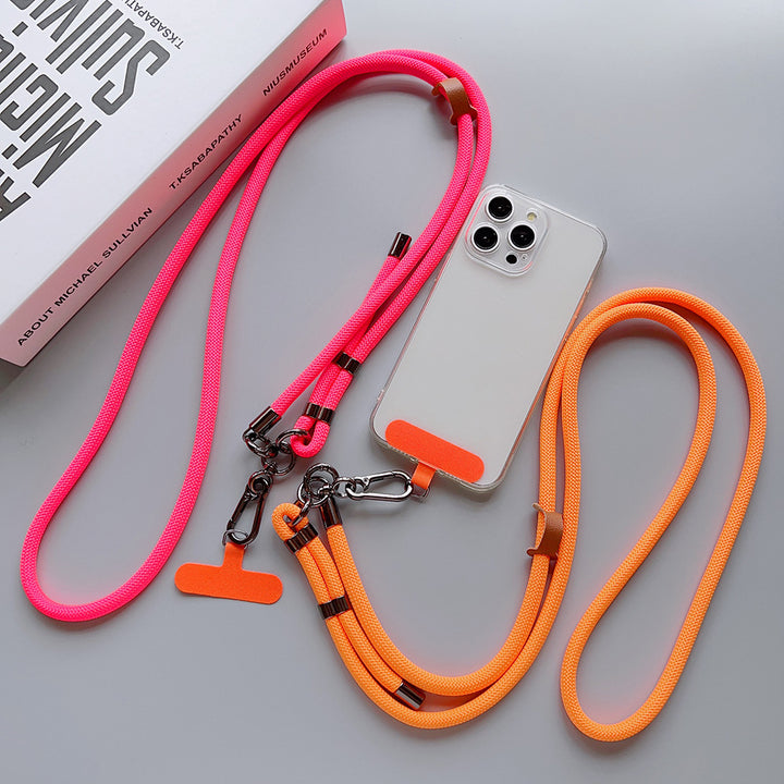 Buckle Adjustable Crossbody Neck Phone Strap with Tether Tabs – Travel Wristlet & Hand Lanyard