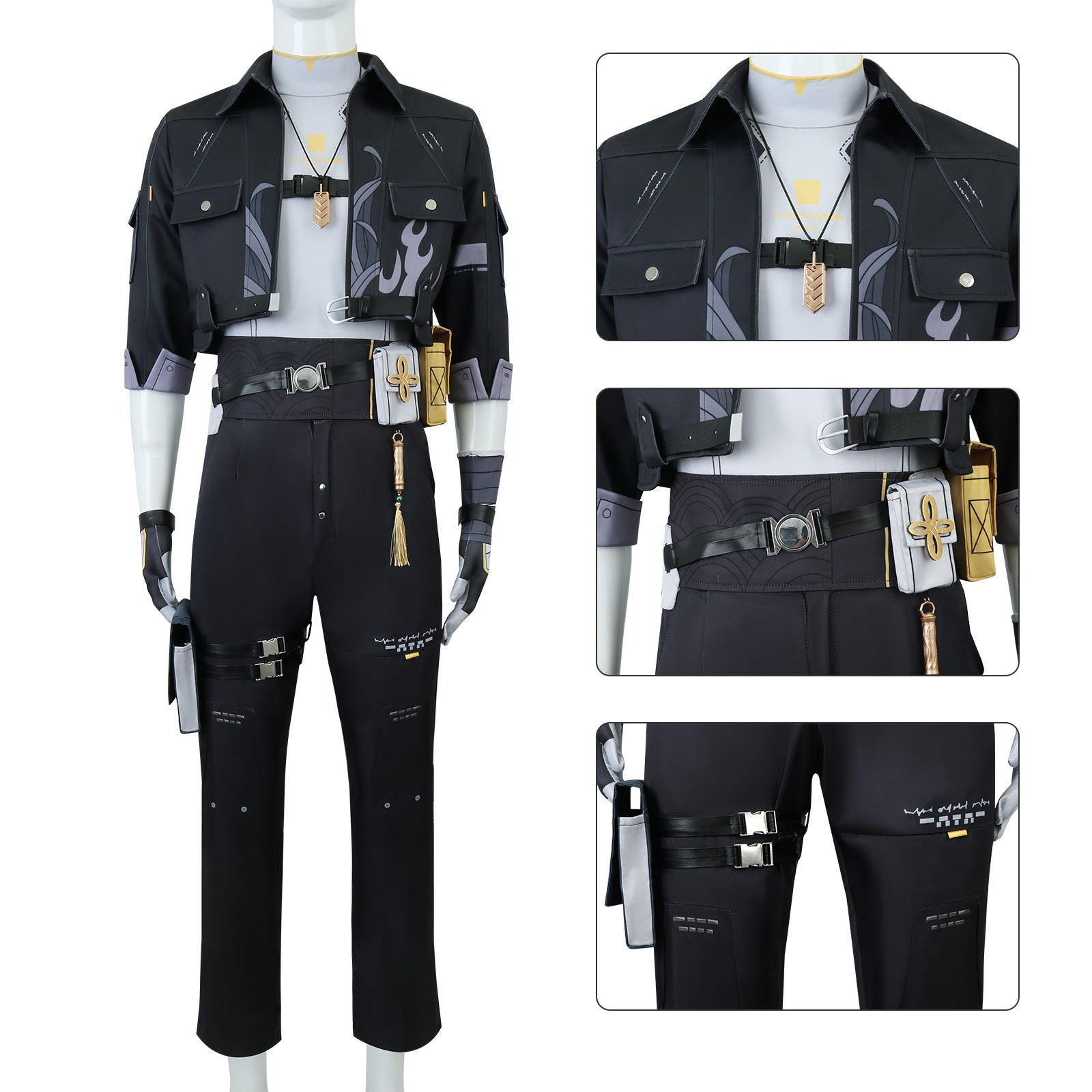 Wuthering Waves Furry Lingyang Lion Boy Rover Cosplay Costumes