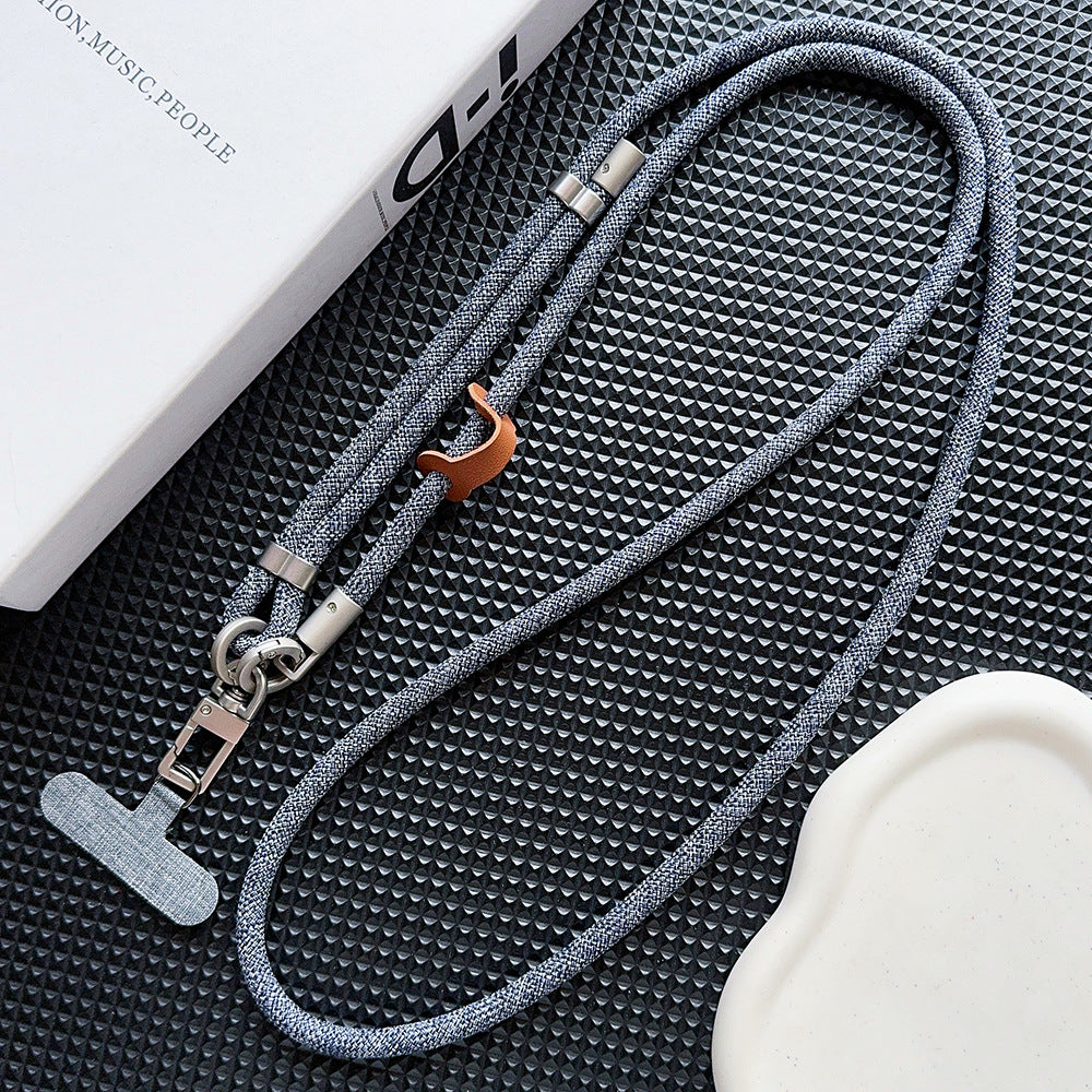 Rotatable Buckle Crossbody Neck Phone Lanyard Long Strap with Tether Tabs Phone Charm