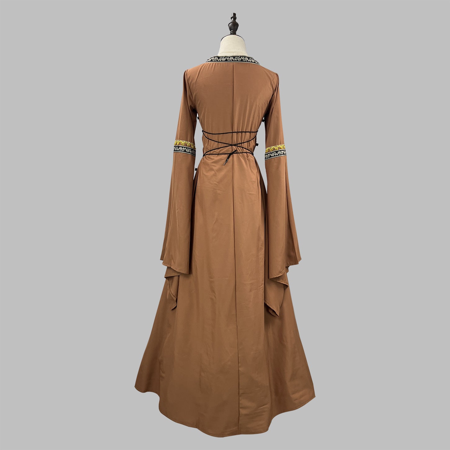 Women's Victorian Court Dress - Long Flare Sleeve Halloween Retro Masquerade Cosplay Costume
