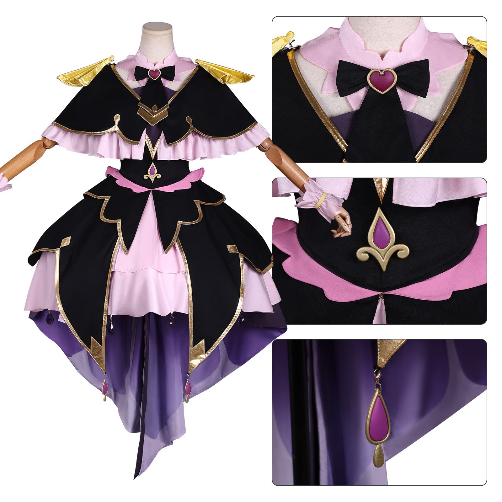 Star Detective Precure Moria Ruruka Stage Outfit Cosplay Costumes