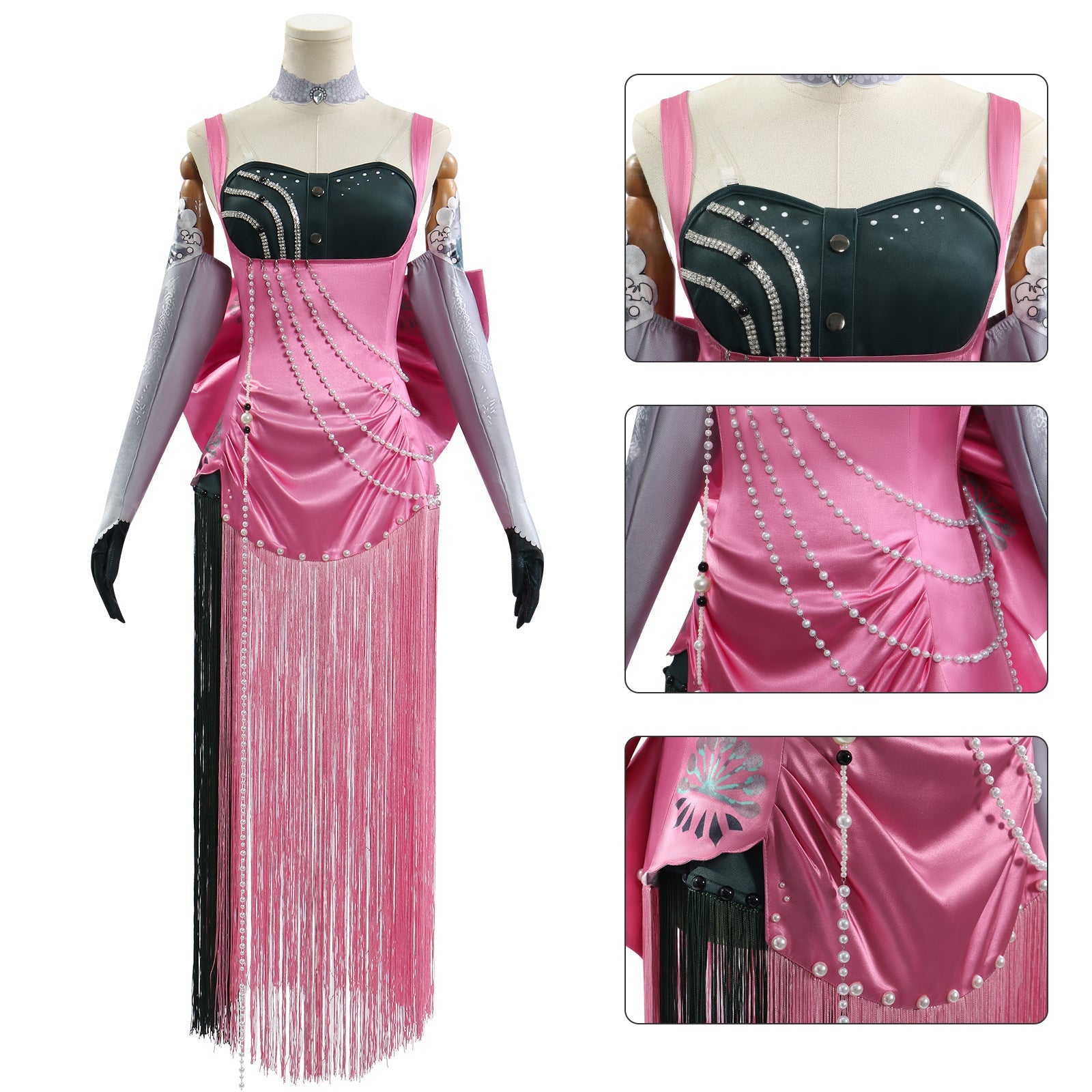 Game Reverse: 1999 Anjo Nala Pink Dress Cosplay Costumes