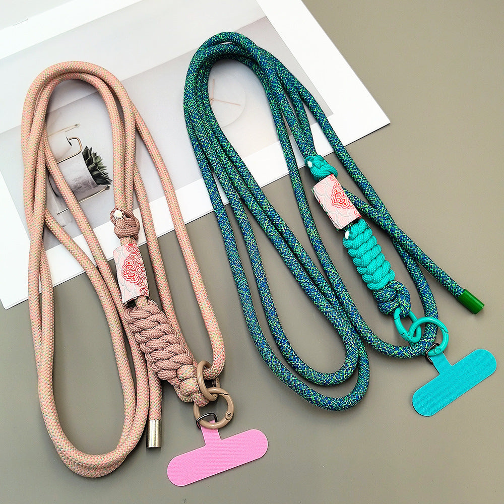 Multicolor Adjustable Crossbody Neck Phone Lanyard Long Strap with Tether Tabs Phone Charm