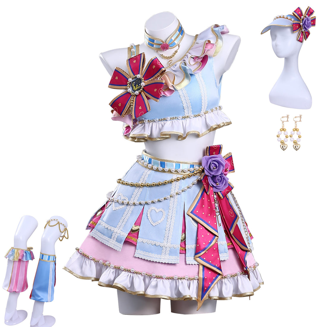Star Activity Hoshimiya Ichigo Kiriya Aoi Cosplay Costume Cheerleading Team Lolita Dress