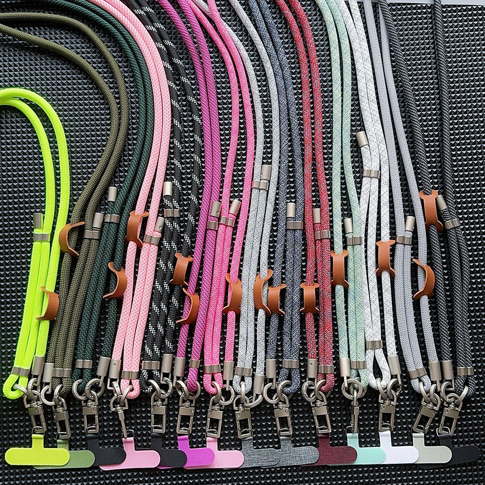 Rotatable Buckle Crossbody Neck Phone Lanyard Long Strap with Tether Tabs Phone Charm