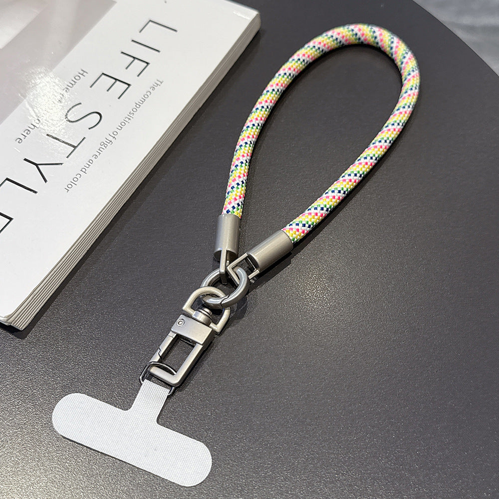 Multicolor Rotatable Wrist Phone Strap with Tether Tabs – Classic Thick Wristlet & Hand Lanyard