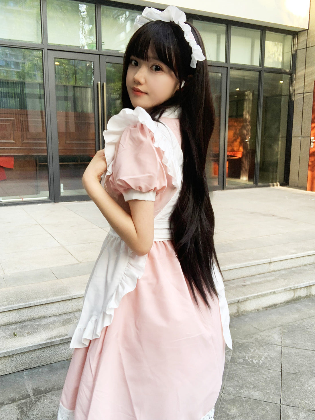 British Queen Maid Outfit Long Dress Lolita Cosplay Costume