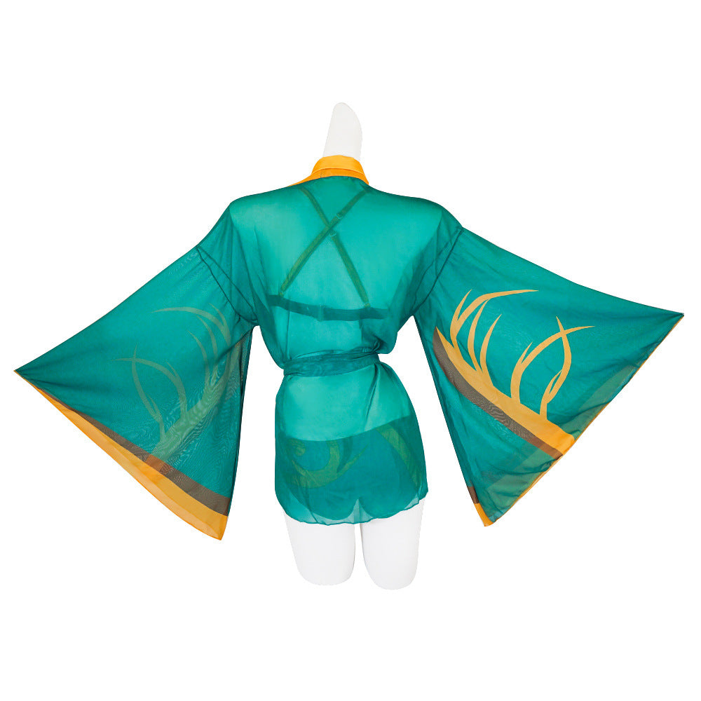 Genshin Impact Gorou Miss Hina Swimsuit Full Set Cosplay Costumes