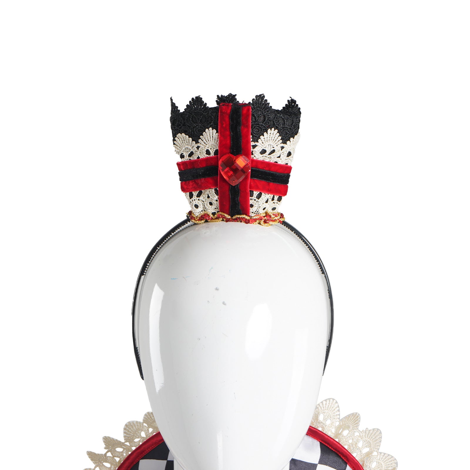 Women's Queen of Hearts Costume - Alice Style Evil Red Queen Halloween Cosplay Dress