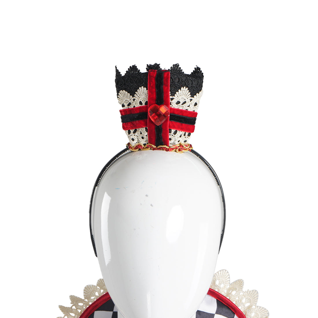 Women's Queen of Hearts Costume - Alice Style Evil Red Queen Halloween Cosplay Dress