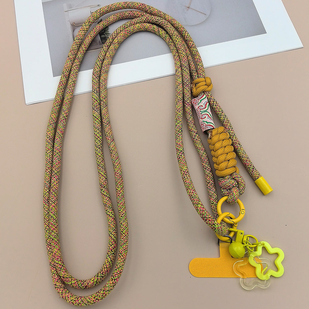 Multicolor Adjustable Crossbody Neck Phone Lanyard Long Strap with Tether Tabs Phone Charm
