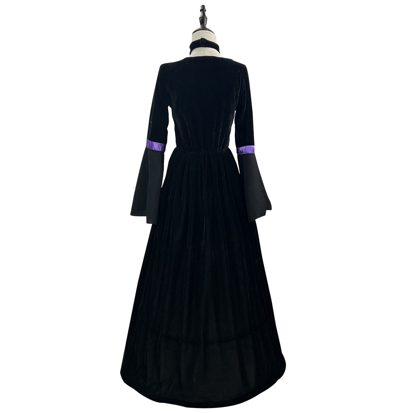 Women's Retro Witch Costume Long Dress Halloween Masquerade Cosplay Costumes